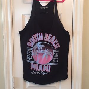Black South Beach Miami Tank